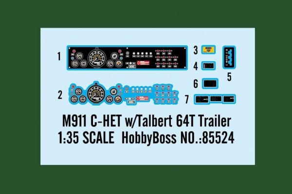 Hobby Boss 85524 M911 C-HET w/ Talbert 64T Trailer 1/35