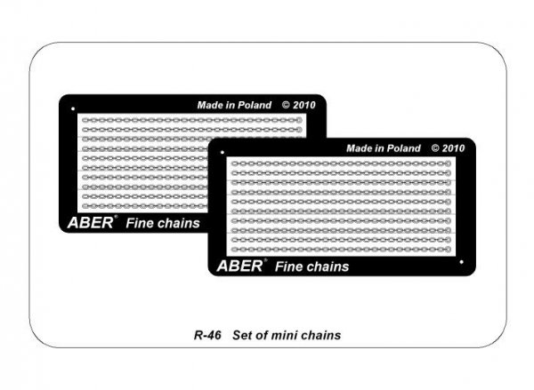 Aber R-46 Zestaw miniaturowych łańcuszków 1/35