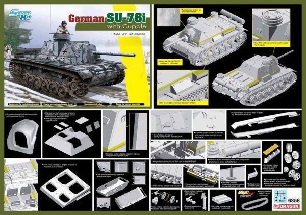 Dragon 6856 German SU-76i with Cupola 1/35