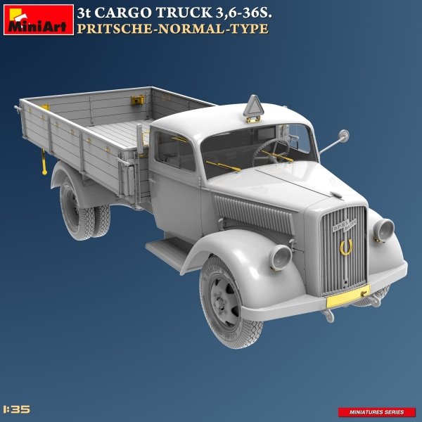 MiniArt 38079 3t CARGO TRUCK 3,6-36S. PRITSCHE-NORMAL-TYPE 1/35