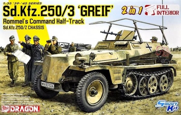 Dragon 6911 Sd.Kfz.250/3 &quot;Greif&quot; Rommel's Command Half-Track / Z Chassis 1/35