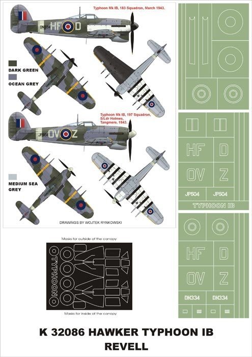 Montex K32086 Hawker Typhoon IB 1/32