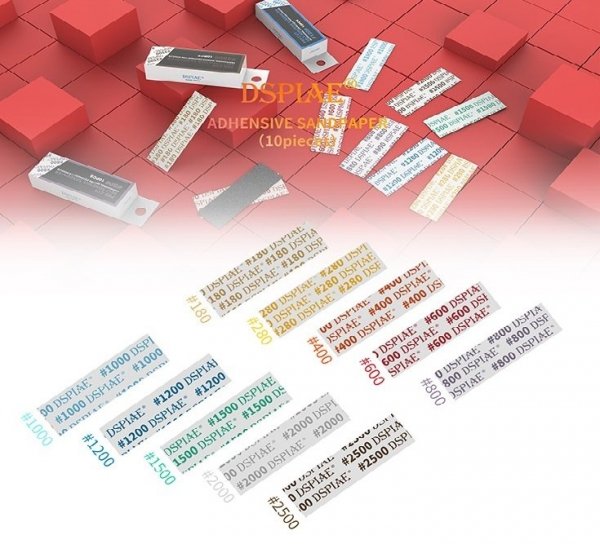 DSPIAE MSP-280 #280 DIE-CUTTING ADHESIVE SANDPAPER /  PAPIER ŚCIERNY SAMOPRZYLEPNY