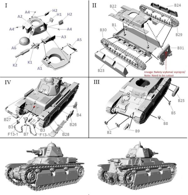 First To Fight PL119 - Francuski czołg lekki Renault R40 z armatą SA38 1/72