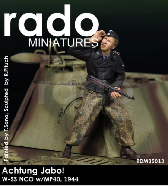 RADO Miniatures RDM35013 Achtung Jabo! W-SS NCO w/MP40, 1944 (1:35)