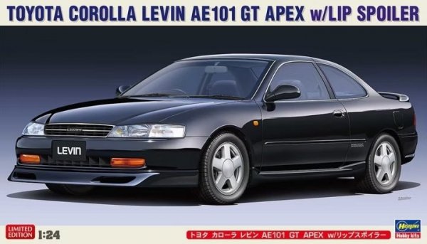 Hasegawa 20582 Toyota Corolla Levin AE101 GT Apex w/Lip Spoiler 1/24