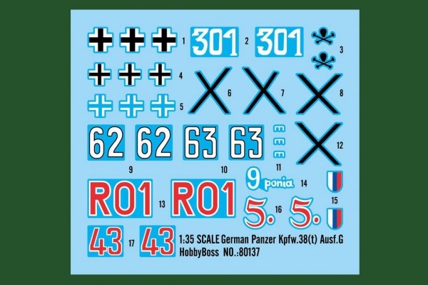 Hobby Boss 80137 German Panzer Kpfw.38(t) Ausf.G