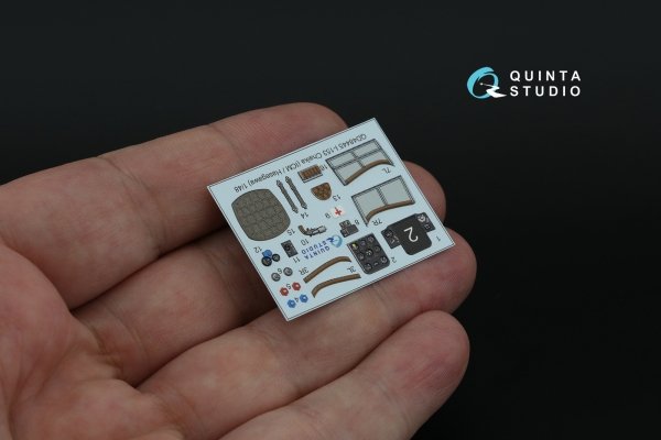 Quinta Studio QD48445 I-153 3D-Printed coloured Interior on decal paper (ICM/Hasegawa) 1/48