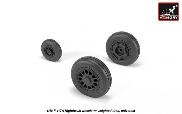 Armory Models AW48323 F-4 Phantom-II wheels w/ weighted tires, early 1/48