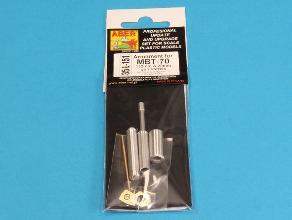 Aber 35L-151 Armament for MBT-70 - 152mm and 20mm gun barrels (1:35)