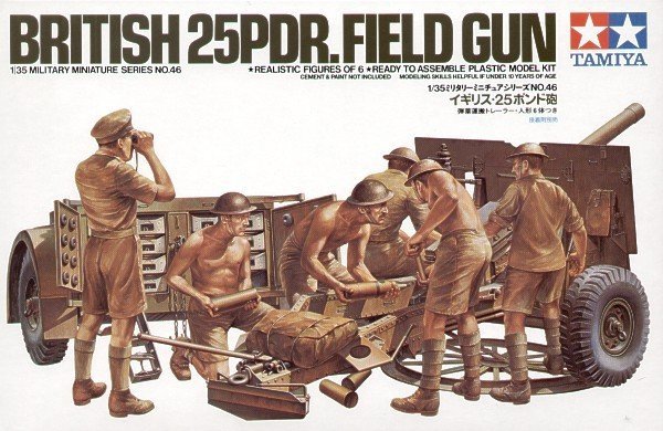 Tamiya 35046 British 25 pound Field Gun (1:35)