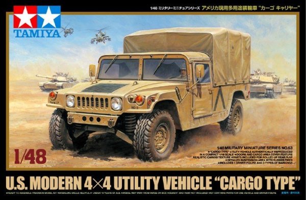 Tamiya 32563 US Modern 4x4 Utility Vehicle &quot;Cargo Type&quot; (1:48)