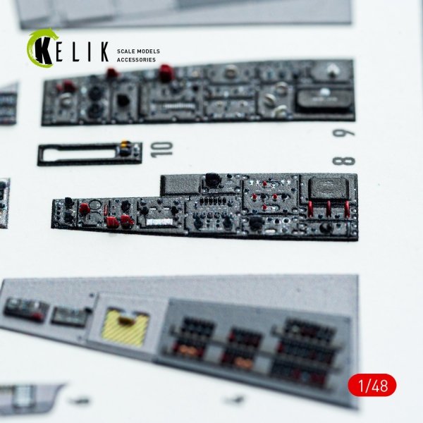 Kelik K48116 F-106A Delta Dart - interior 3D decals for Trumpeter kit (1/48)