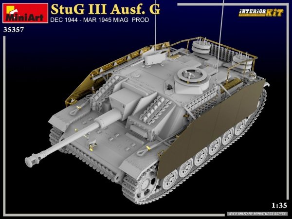 MiniArt 35357 StuG III Ausf. G DEC 1944 – MAR 1945 MIAG PROD. INTERIOR KIT 1/35