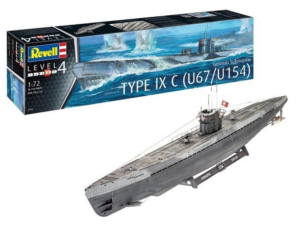 Revell 05166 Submarine Type IXC Early Turret 1/72