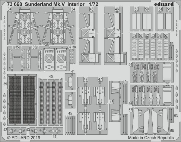 Eduard 73668 Sunderland Mk. V interior 1/72 SPECIAL HOBBY