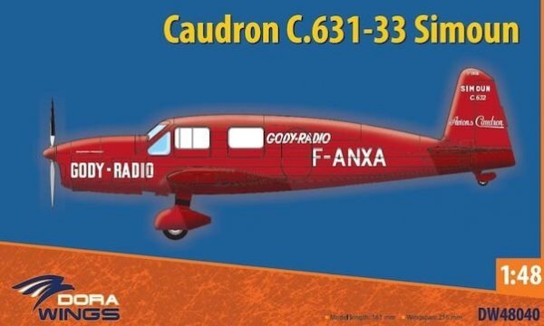 Dora Wings 48040 Caudron C.631/633 Simoun 1/48