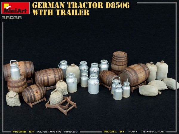 MiniArt 38038 German Tractor D8506 with trailer 1/35