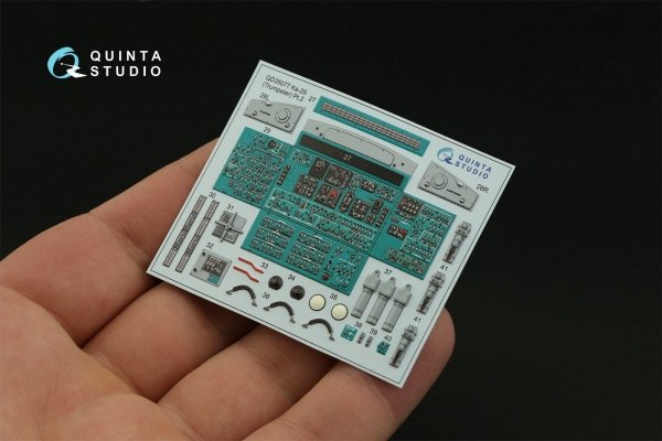 Quinta Studio QD35077 Ka-29 3D-Printed &amp; coloured Interior on decal paper (Trumpeter) 1/35