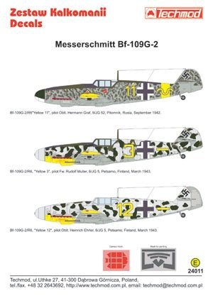 Techmod 24011 - Messerschmitt Bf 109G-2 (1:24)