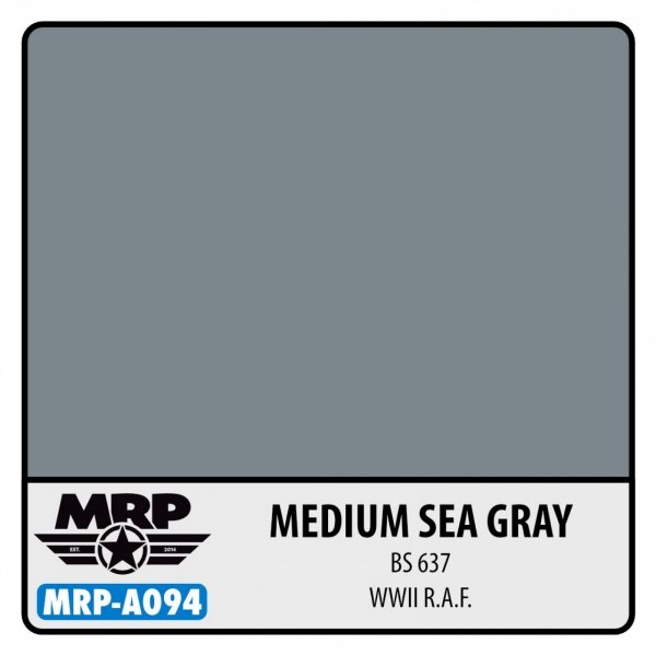 Mr. Paint MRP-A094 WWII RAF - Medium Sea Grey (BS 637) - aqua colors - 17ml