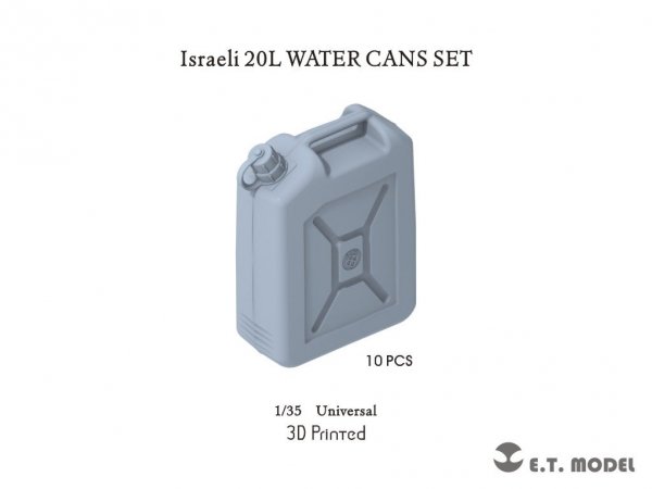 E.T. Model P35-305 Israeli 20L WATER CANS SET ( 3D Print ) 1/35