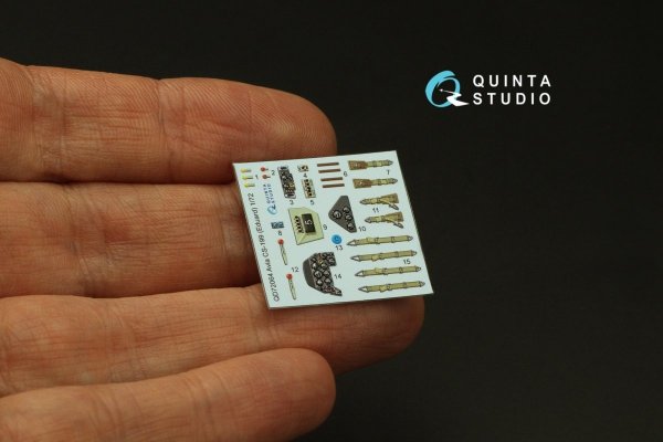 Quinta Studio QD72064 Avia CS-199 3D-Printed &amp; coloured Interior on decal paper (Eduard) 1/72