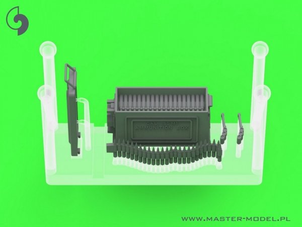 Master GM-35-092 Browning M1919 A4 .30 cal (7,62mm) - mocowanie E6160 - używany np. na M4 Sherman, T17E1 Staghound 1/35