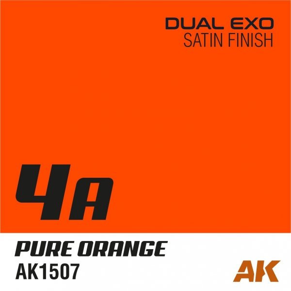 AK Interactive AK1546 DUAL EXO SET 4 – 4A PURE ORANGE &amp; 4B FADED ORANGE