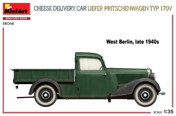 MiniArt 38046 CHEESE DELIVERY CAR LIEFER PRITSCHENWAGEN TYP 170V 1/35