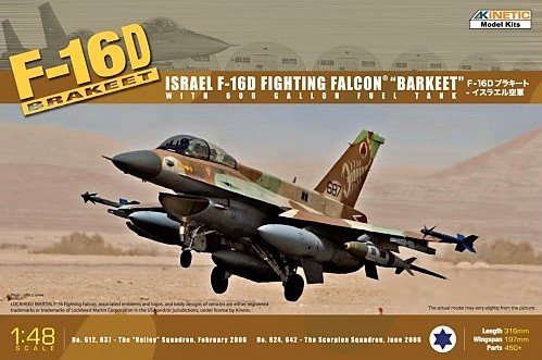 Kinetic K48009 F-16D IDF (1:48)