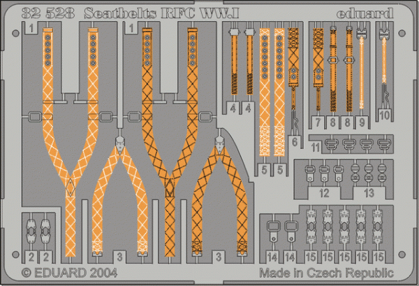 Eduard 32528 Seatbelts RFC WWI 1/32