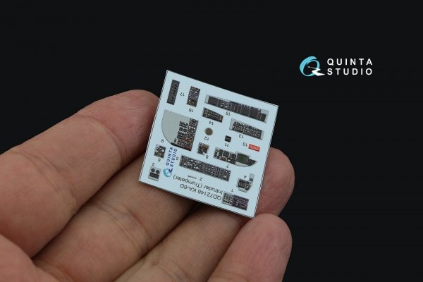 Quinta Studio QD72146 KA-6D Intruder 3D-Printed coloured Interior on decal paper (conversion from Trumpeter) 1/72