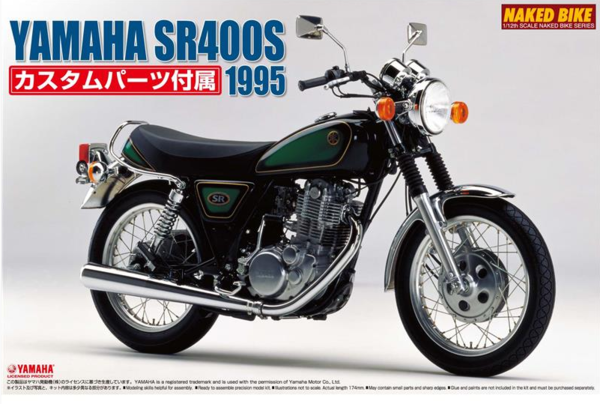 Aoshima 00165 Yamaha Sr400S With Custom Parts 1:12