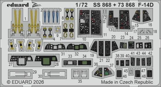 Eduard SS868 F-14D TAMIYA 1/72