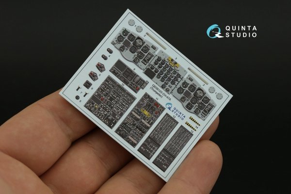 Quinta Studio QD35123 CH-47A 3D-Printed coloured Interior on decal paper (Trumpeter) 1/35