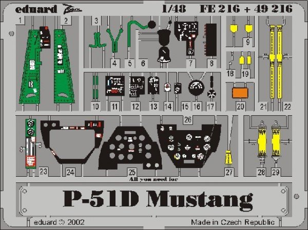 Eduard FE216 P-51D 1:48 Tamiya
