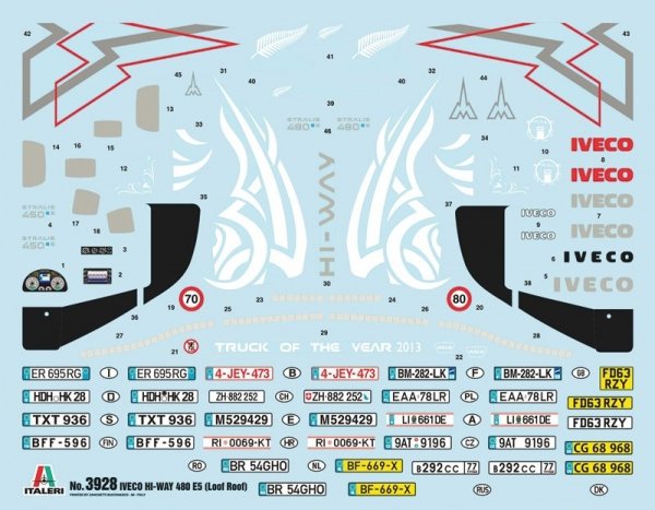 Italeri 3928 IVECO HI-WAY 480 E5 LOW ROOF 1/24