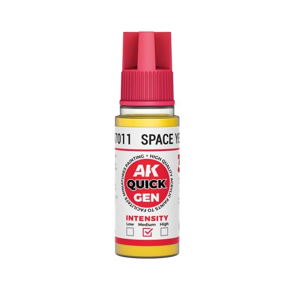 AK Interactive AK17011 SPACE YELLOW- QUICK GEN COLOR 18ml