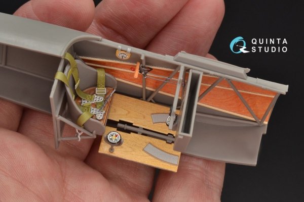 Quinta Studio QD32060 Fokker Dr.1 3D-Printed &amp; coloured Interior on decal paper (for Roden kit) 1/32