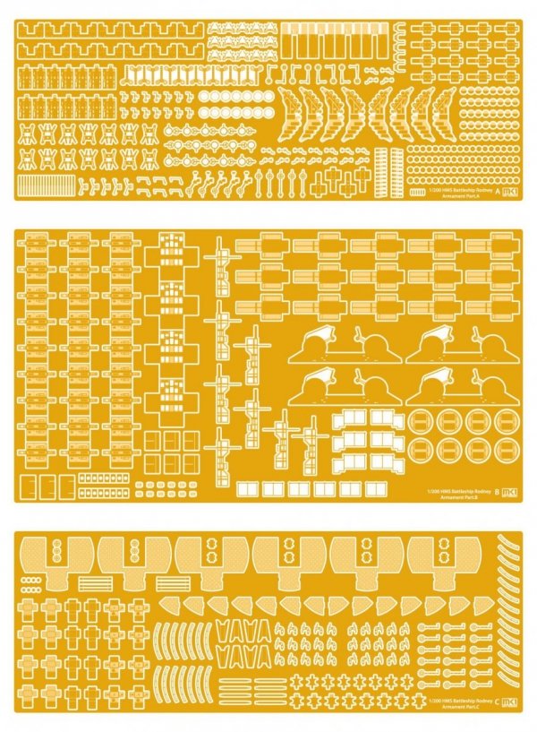 MK1 Design MD-20013 HMS Rodney DX Pack 1/200