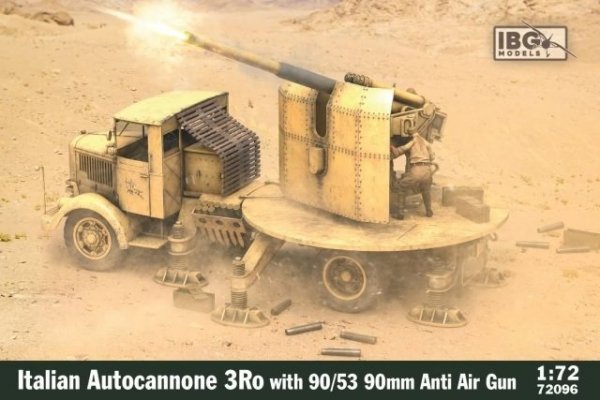 IBG 72096 Italian Autocannone 3Ro with 90/53 90mm AA Gun 1/72