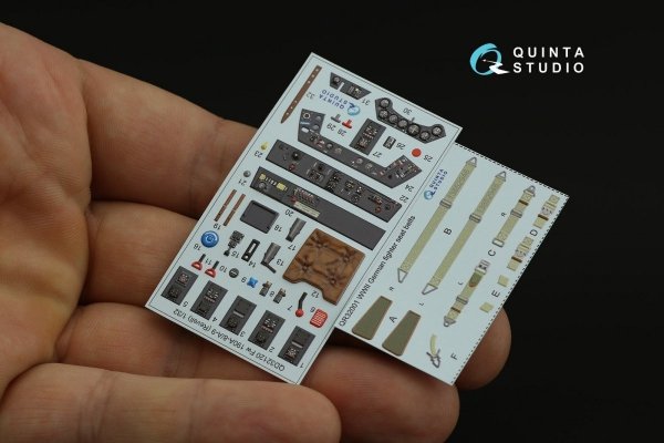 Quinta Studio QD32120 Fw 190 A-8/A-9 3D-Printed &amp; coloured Interior on decal paper ( Revell ) 1/32