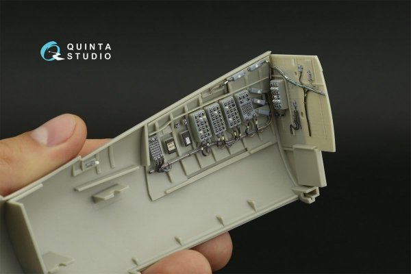 Quinta Studio QD32157 F-15C Late/F-15J late 3D-Printed &amp; coloured Interior on decal paper (Tamiya) 1/32