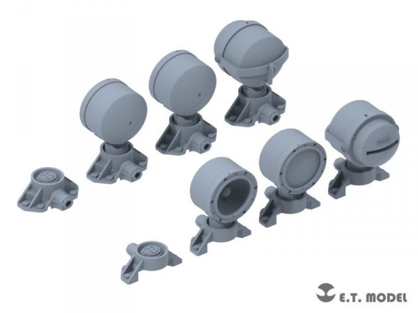 E.T. Model P35-208 Bosch Lamp Lights for WWII German Vehicles (3D Printed) 1/35