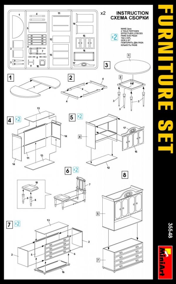 MiniArt 35548 FURNITURE SET 1/35