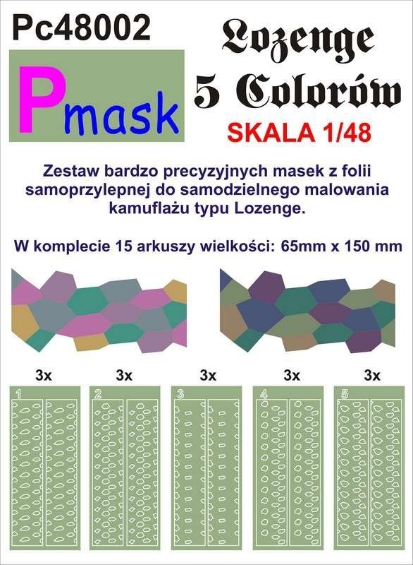 P-Mask PC48002 LOZENGE 5 KOLORÓW (1:48)