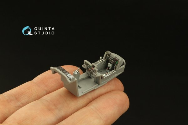 Quinta Studio QD72107 OV-10A Bronco 3D-Printed &amp; coloured Interior on decal paper (ICM) 1/72