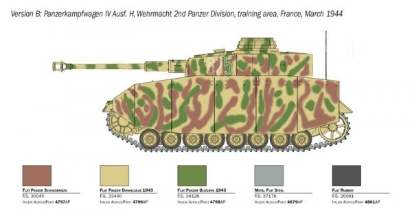 Italeri 6578 Pz. Kpfw. IV Ausf. H 1/35