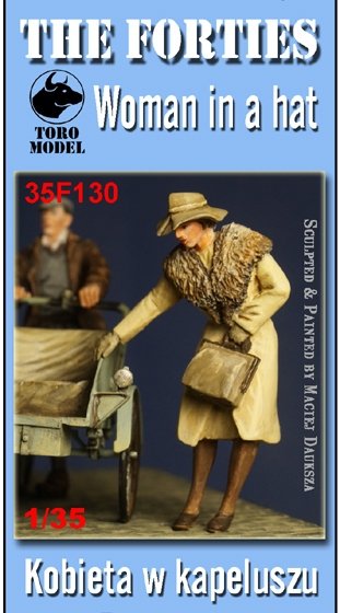 Toro 35F130 Lata Czterdzieste - Figurka - Kobieta w Kapeluszu 1/35